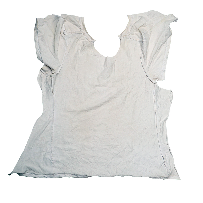 White T-shirt Cotton Wiping Rags